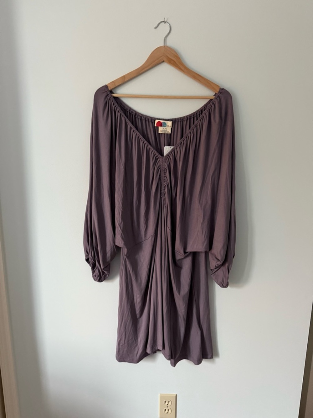 Free People Beach (FP BEACH) Boho Tunic Dress in Dusty Mauve
